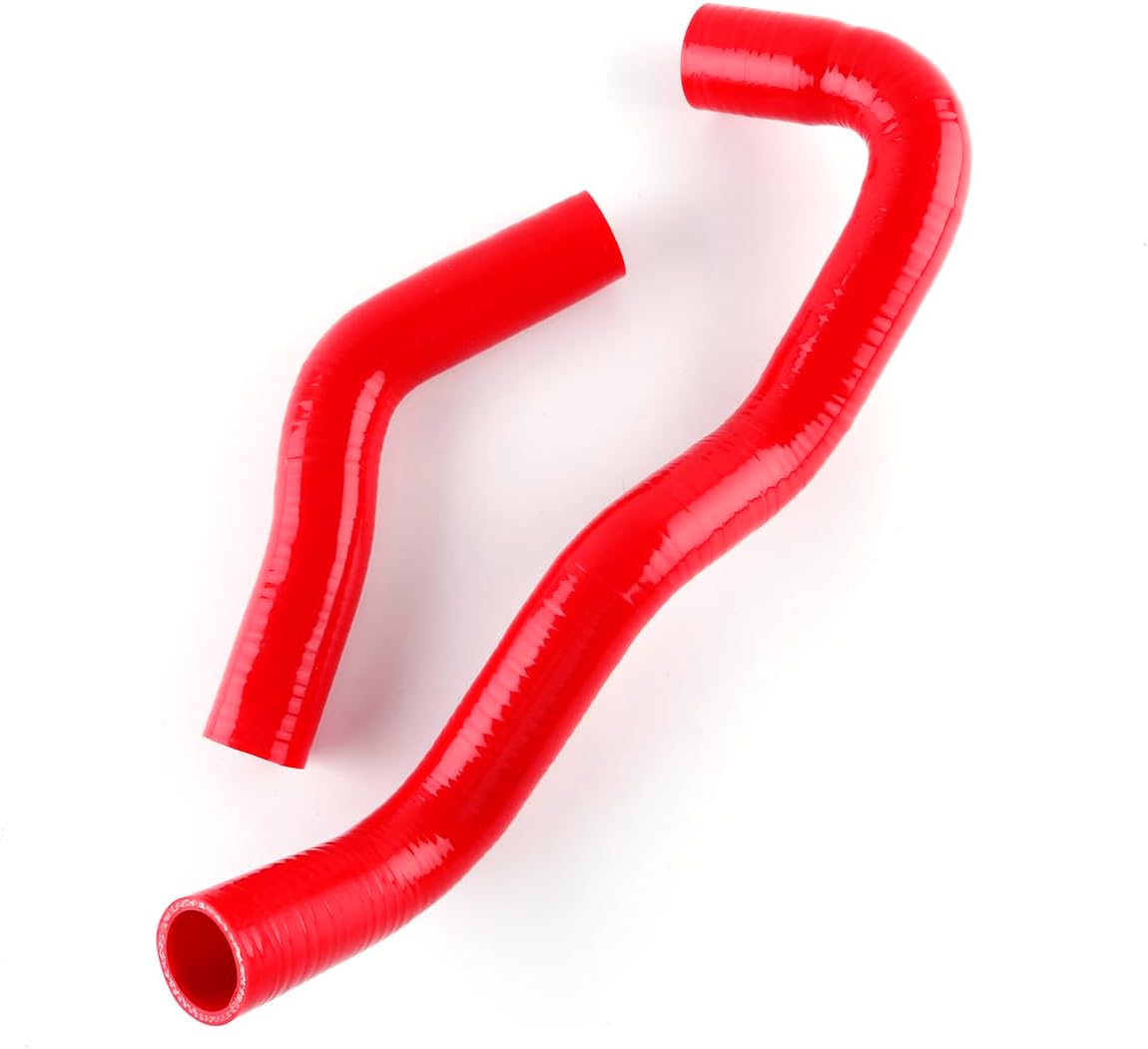 JOIUYOLJ Kit de manguera de radiador de silicona de 3 capas compatible con Toyota Hilux LN65 4Runner LN60 LN61 2.4 Diesel… (rojo)