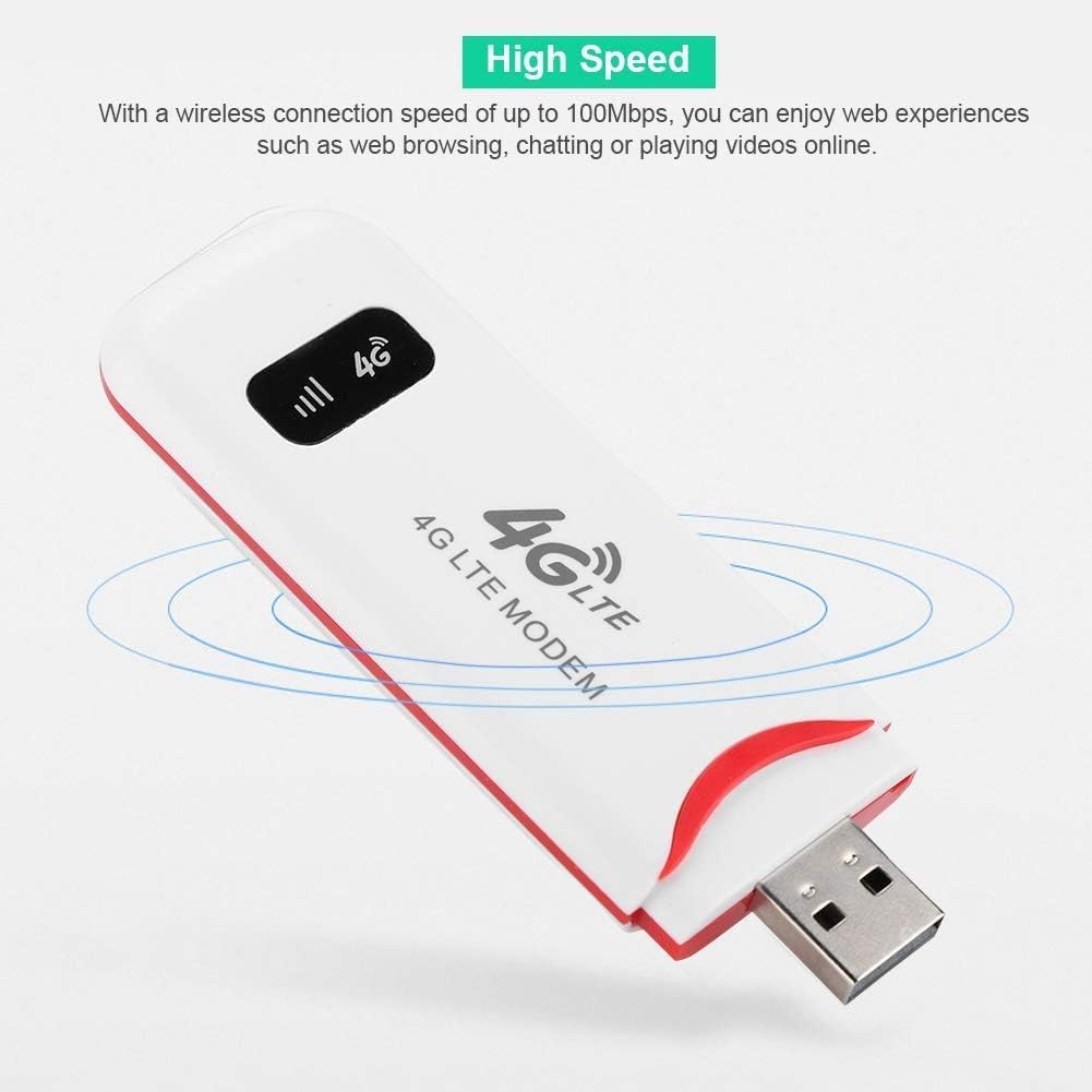 Cuifati Enrutador WiFi portátil USB WiFi Router para Internet inalámbrico, dispositivo de punto de acceso móvil 4G de alta velocidad (B1B3B5) con