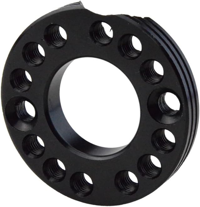 GOOFIT Adaptador espaciador de carburador negro de 1.102 in para colector de admisión de repuesto para 50cc 70cc 90cc 125cc Sunl Taotao NST ATV Quad