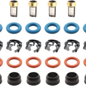 Kit de sello de reparación de inyector de combustible de 8 juegos para 99-07 GM Chevy Silverado 1500 GMC Sierra FJ887 4.85.36.0L 17113553 25317628 Kit de sello de reparación de inyector de combustible de 8 juegos para 99-07 GM Chevy Silverado 1500 GMC Sierra FJ887 4.85.36.0L 17113553 25317628