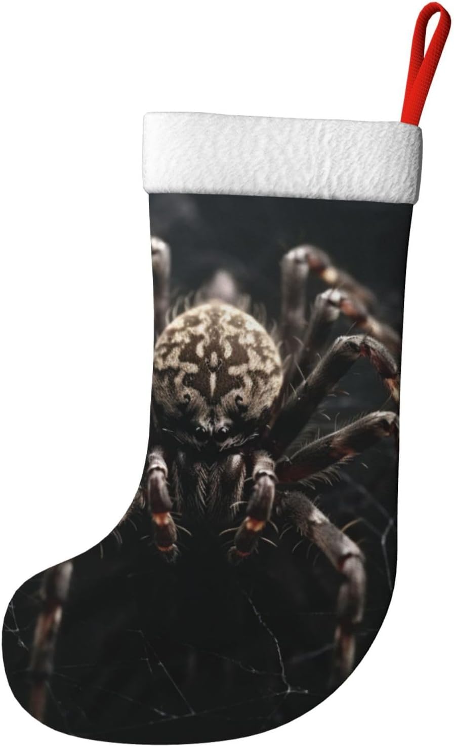 Calcetines de Navidad con estampado de araña aterradora, medias decorativas para la familia, decoración de temporada navideña