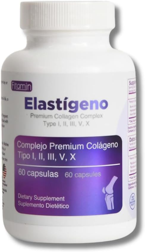 Elastigeno Premium Collagen Complex 500mg Cápsulas – 60ct
