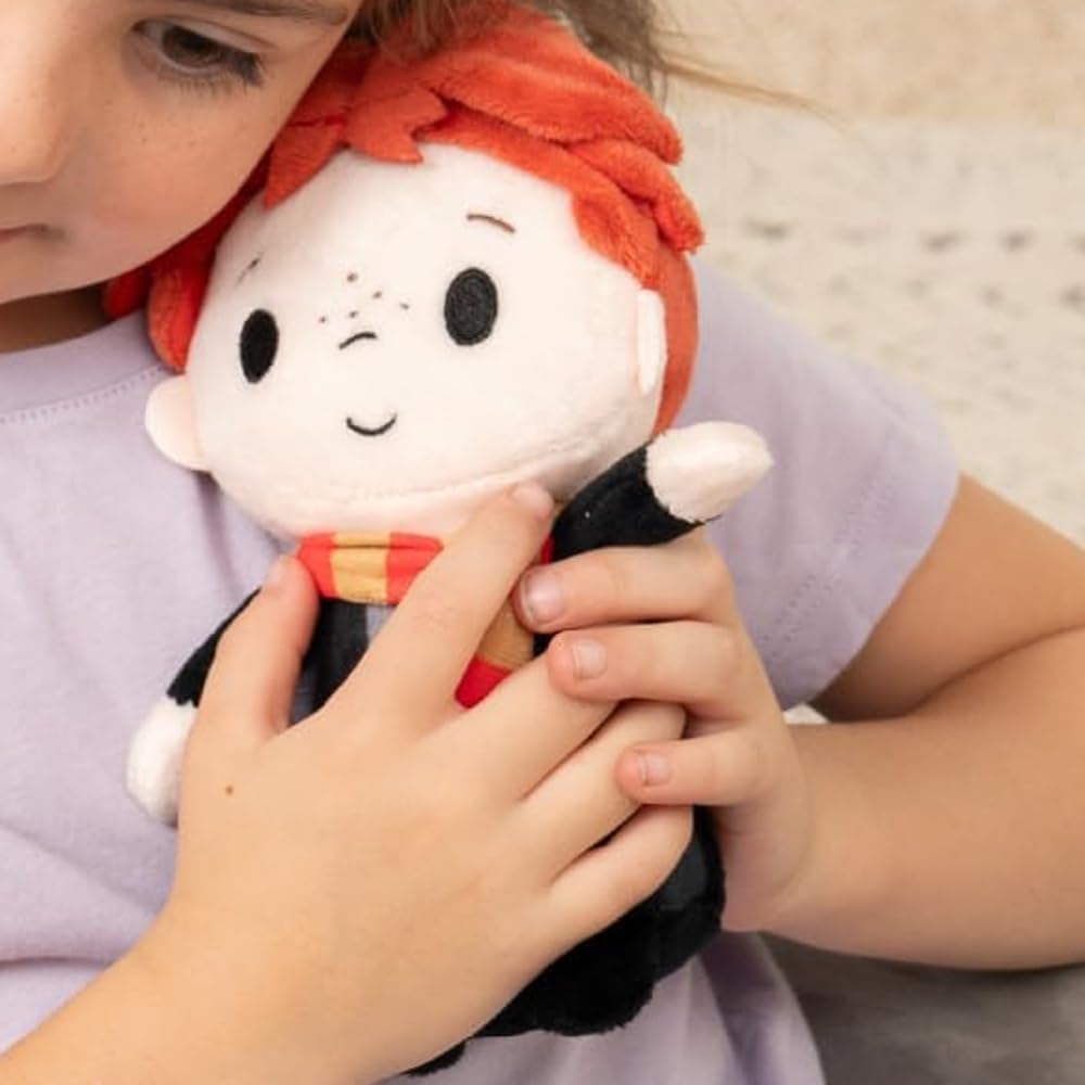 Harry Potter Puf de peluche Ron Weasley, con licencia oficial, recuerdo de estudiante de Hogwarts con nombre personalizado