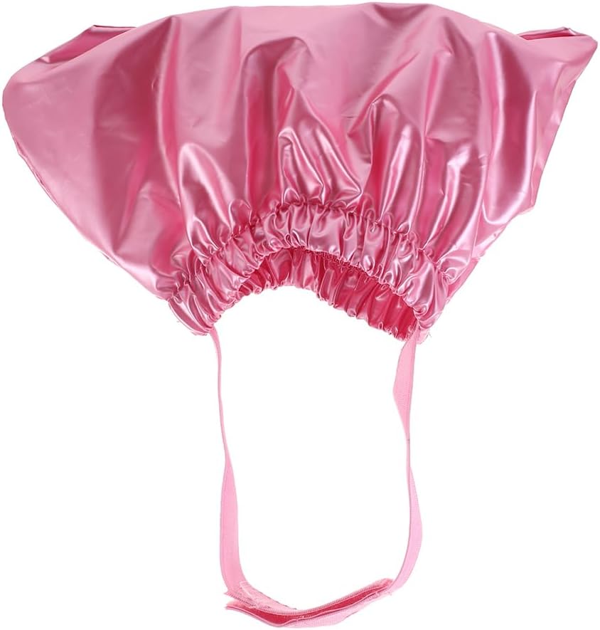 Pet Shower Cap Dog Shower Hat Cat Shower Hat with Adjustable Fixed Strap Pet Ear Cover Cap for Puppy Kitten Supplies – Pink (Medium)
