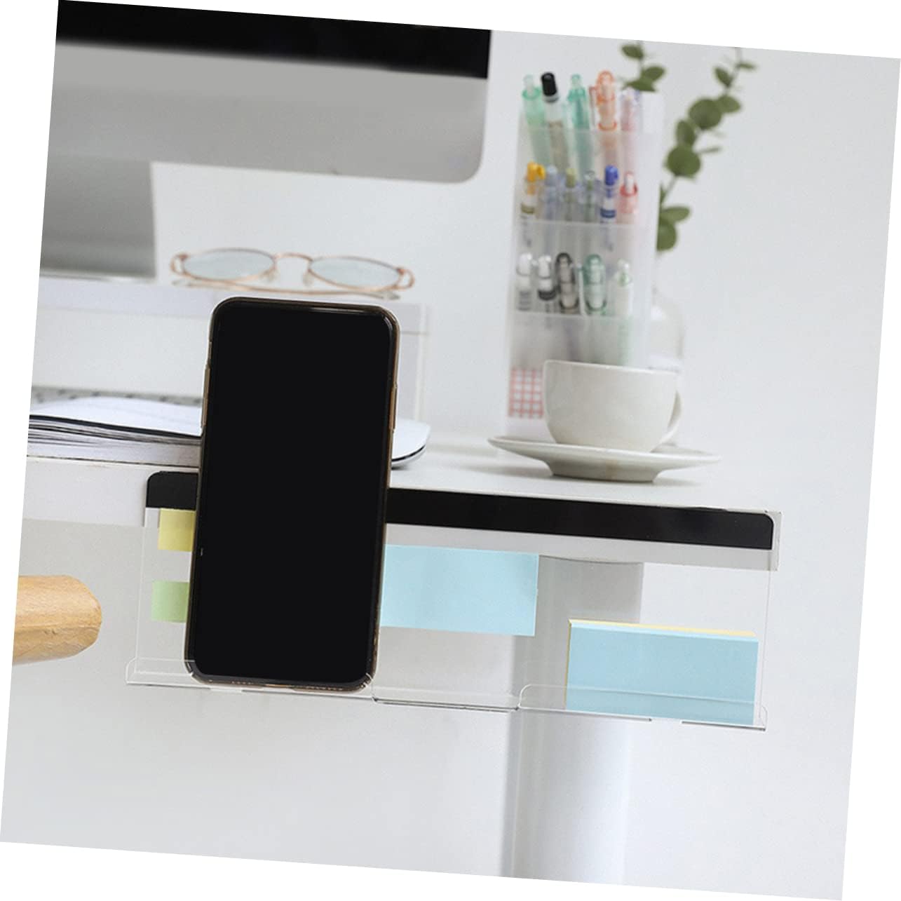ULTECHNOVO 2 unids Mensaje Paquete Estante Monitor Panel lateral Notas Tableros Memo Pad Monitor Mensaje Tablero de notas Tablero de notas Tablero
