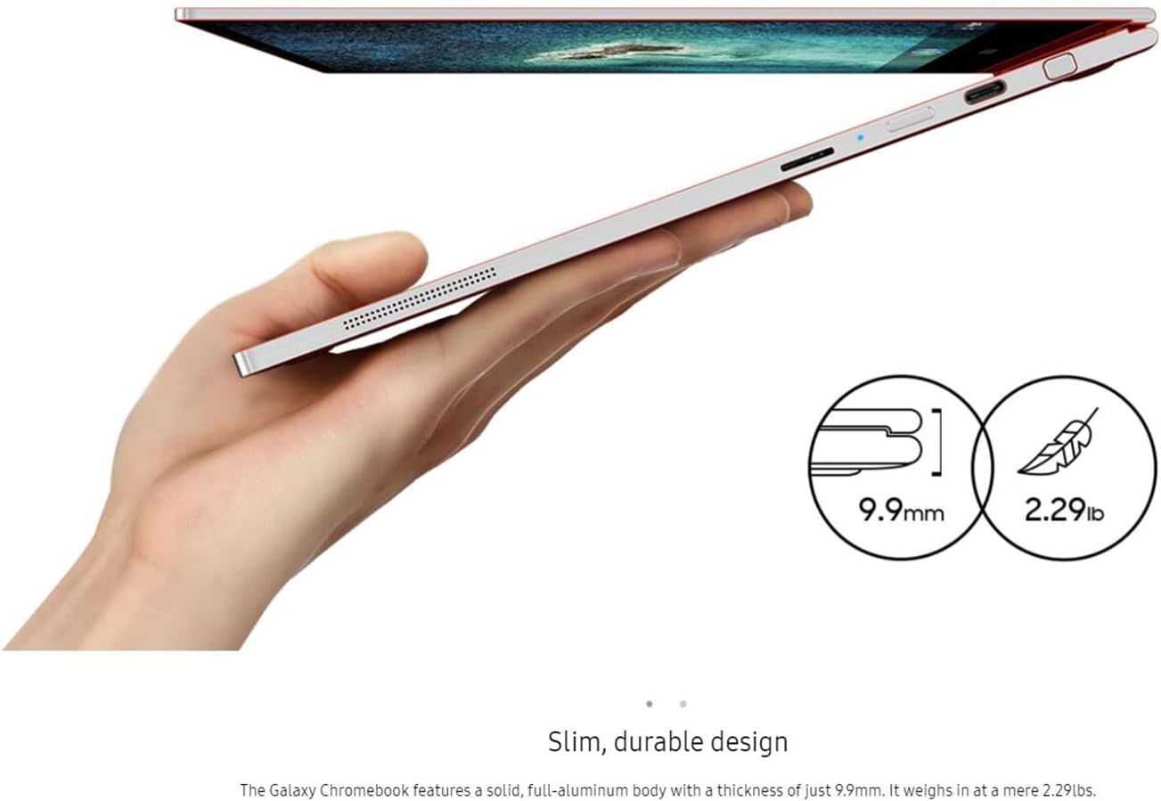 Samsung Chromebook – Laptop con pantalla táctil con bolígrafo, pantalla AMOLED UHD de 13.3, Intel i5-10210U, teclado retroiluminado, Wi-Fi