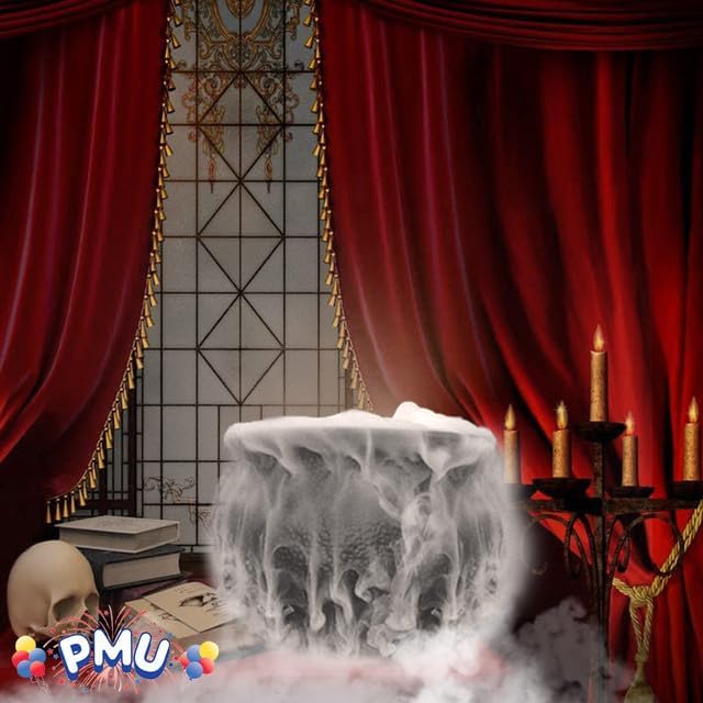 PMU Caldero de Halloween  Soporte de plástico negro para dulces de 22 pulgadas para niños, regalos y suministros de fiesta de Halloween (1paquete)