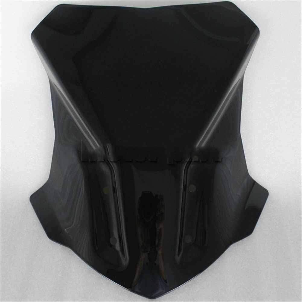 Parabrisas de motocicleta compatible con BMW G310GS G 310 GS Touring parabrisas de motocicleta, alerón de vidrio negro iridio (color iridio claro)