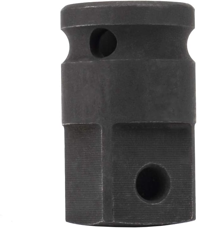 Genius Tools Adaptador de impacto Dr. 12″ F × 34″ M con orificio para pasador (CR-Mo) – 480066CM