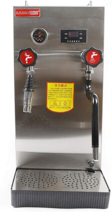Espumador de leche comercial, máquina de espuma de agua hirviendo multiusos de 2.1 galón8L, 110 V 2500 W eléctrico completamente automático para