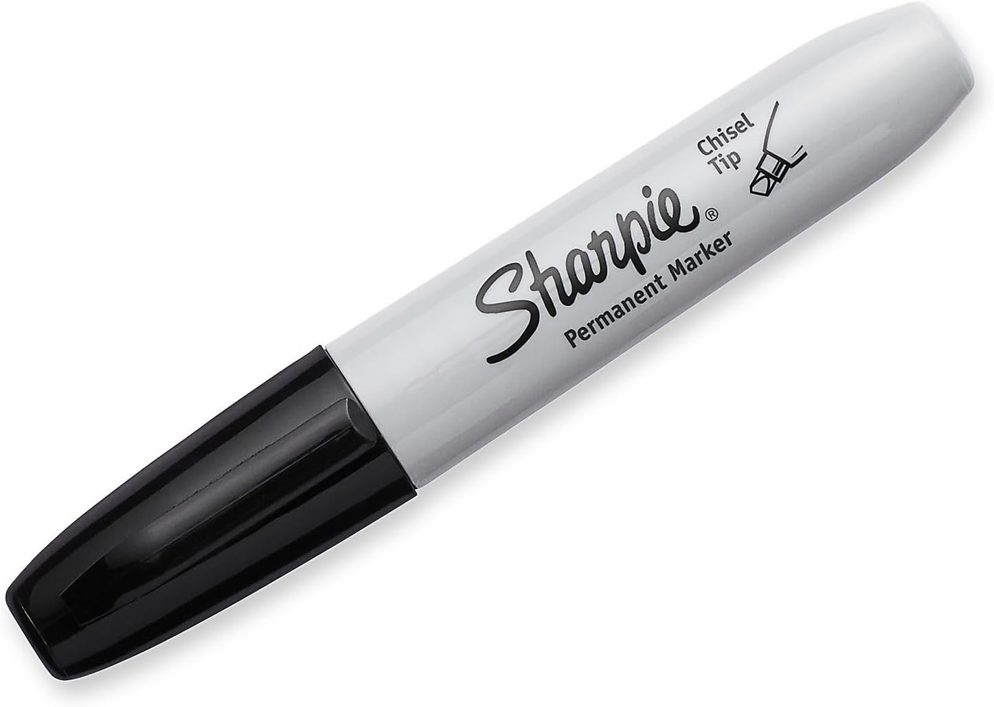 Sharpie 38201 Marcador Permanente 0.209 in Punta de cincel Negro Docena