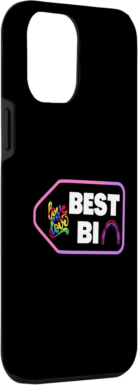 iPhone 13 Pro Max Love Best Bi LGBTQ Gay Pride Rainbow Design Case