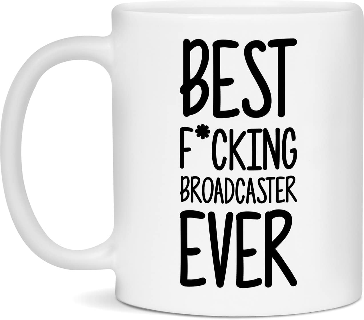 Taza de la mejor puta broadcaster, taza divertida para broadcaster, taza grosera