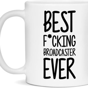 Taza de la mejor puta broadcaster, taza divertida para broadcaster, taza grosera Taza de la mejor puta broadcaster, taza divertida para broadcaster, taza grosera