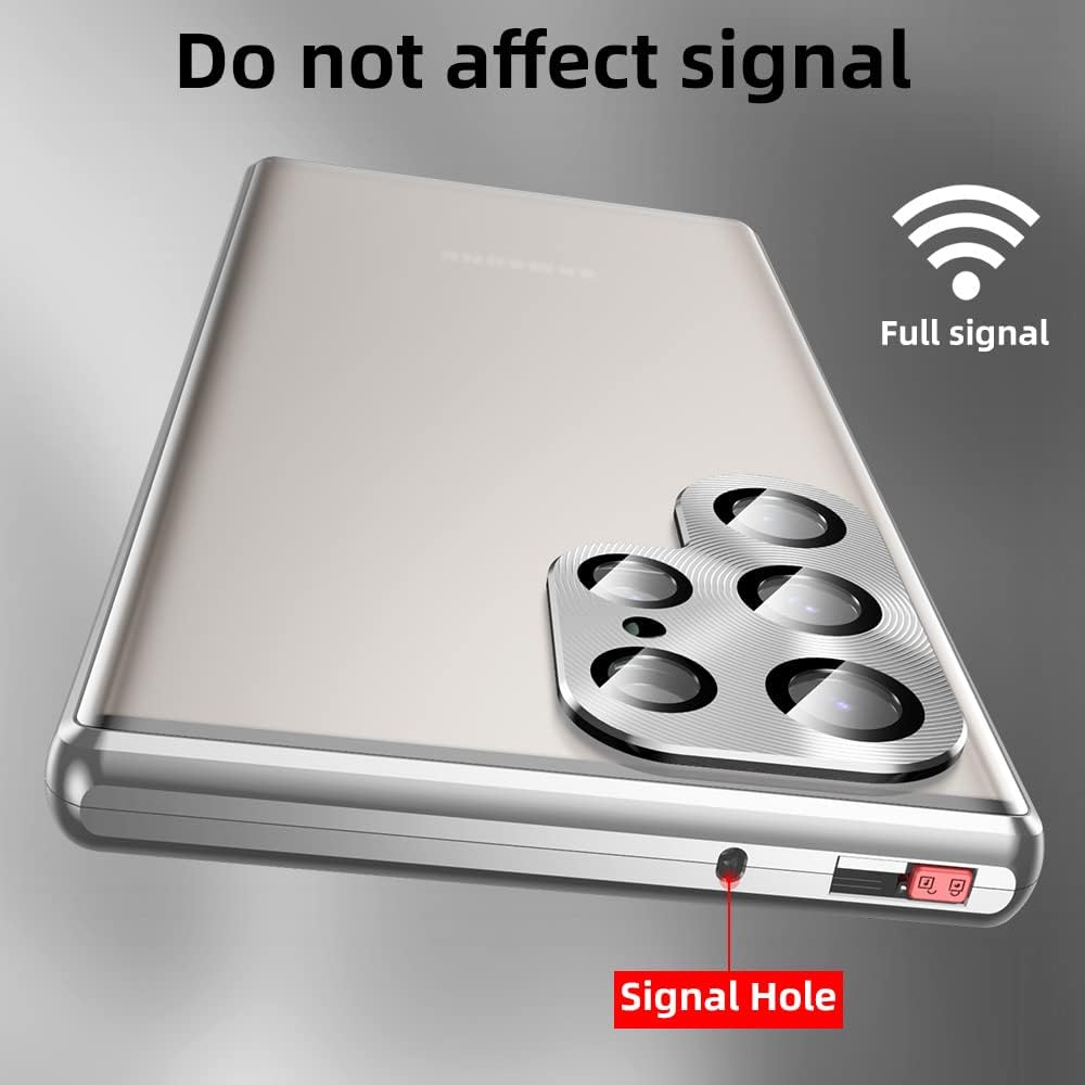 Jonwelsy Funda para Samsung Galaxy S23 Ultra, absorción magnética de aleación de aluminio parachoques con bloqueo de seguridad protección de 360