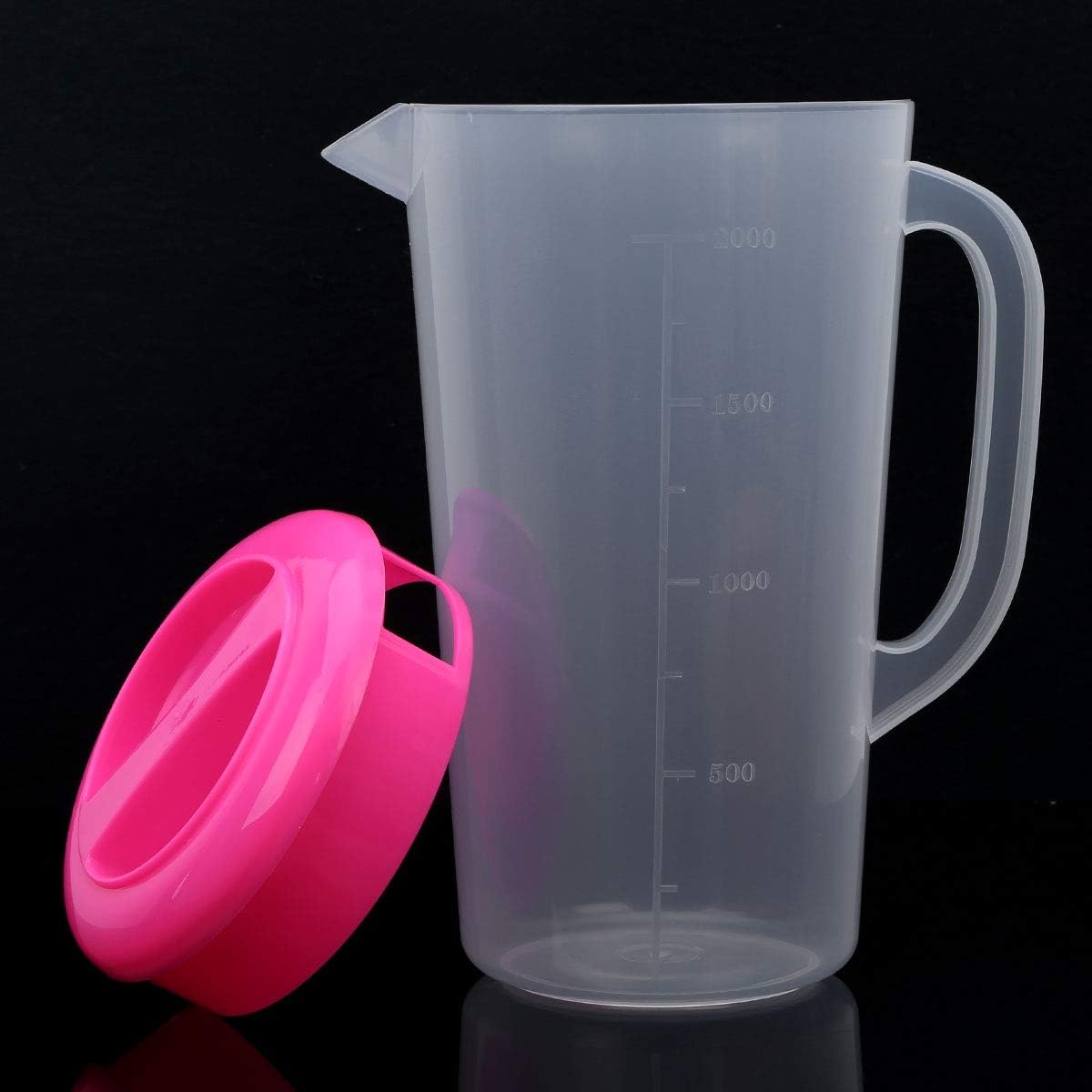 Plastic Straining gallon pitcher,Apto para lavavajillas Rosa 67.6fl oz
