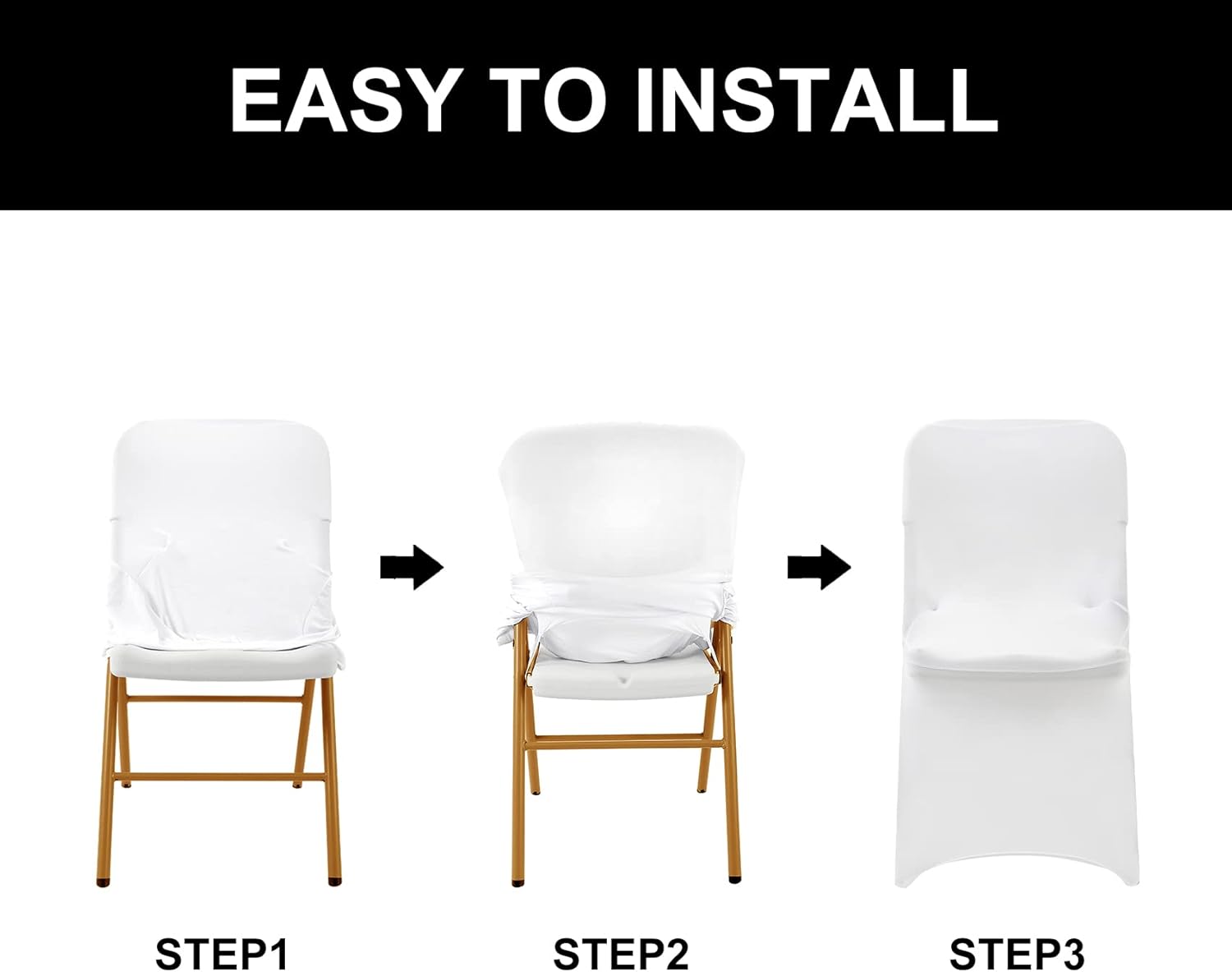 Funda de elastano para silla, 25 unidades, fundas para silla, fundas plegables para sala de estar, funda extraíble lavable y elástica para silla,