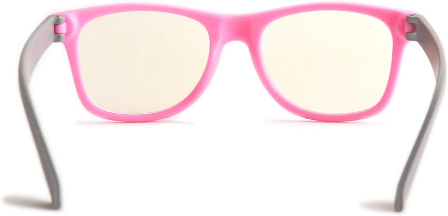 Lentes rectangulares digitales con bloqueo de luz azul para niños y niñas de 5 a 12 años
