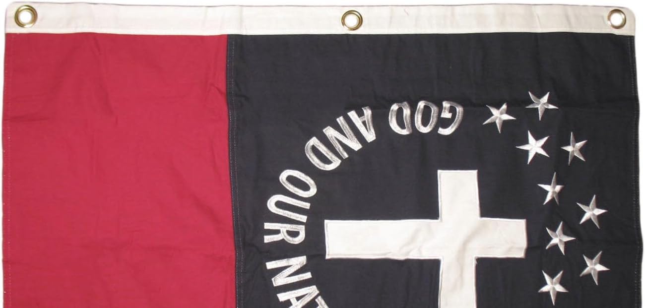 Bandera bordada de 3 x 5 pulgadas, 31 infantería de Alabama, 100% algodón, 3 x 5 pies, 3 clips