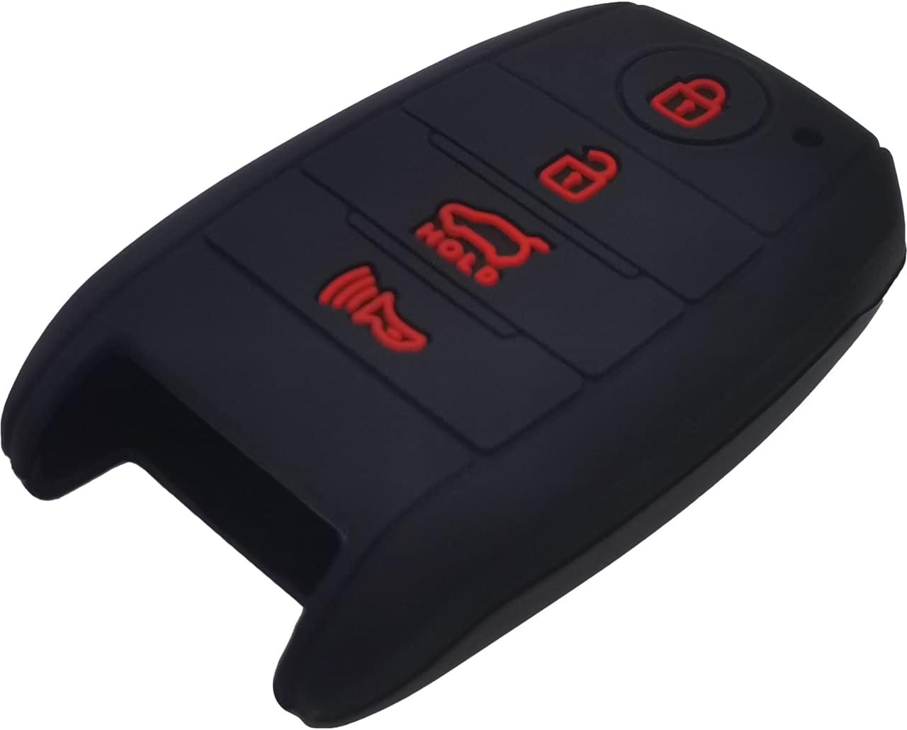 GFDesign Funda de silicona para llavero de 4 botones, protector sin llave compatible con Kia K3 K5 Cerato Forte Optima Rio Rio5 Sorento SY5JFFGE04