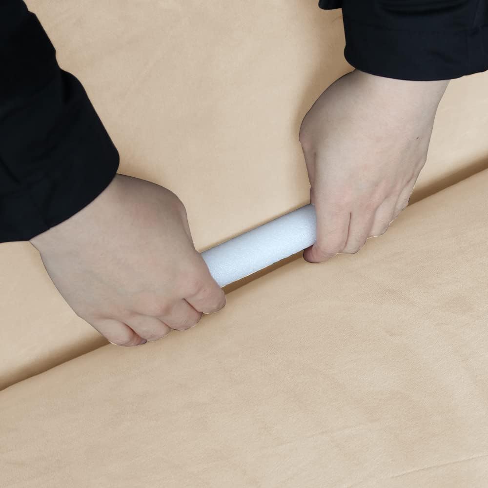 Fundas para sofá modular de esquina de 5 asientos en forma de L, fundas de terciopelo para sofá modular en forma de L, protector elástico suave y
