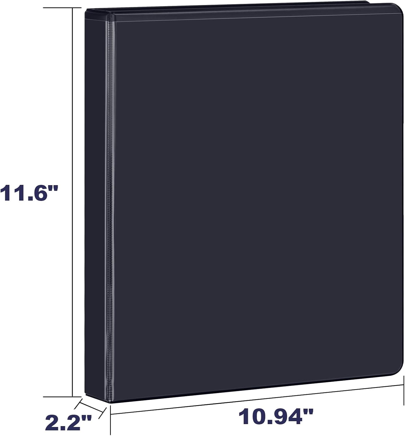 ViVin Carpeta inclinada D de 1.5 pulgadas, carpeta de 3 anillos de un solo toque de 1.5 pulgadas, se adapta a papel de 8.5 x 11 pulgadas, color