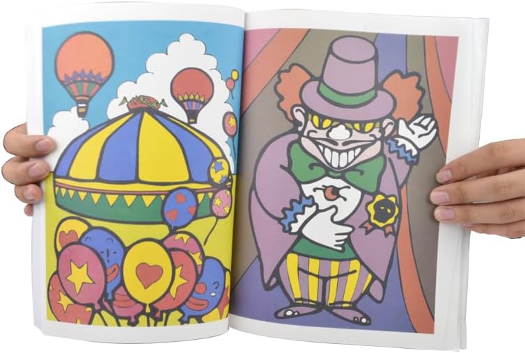 sumrica Magic – 1 libro mágico para colorear, para niños, adolescentes y adultos (amarillo grande)