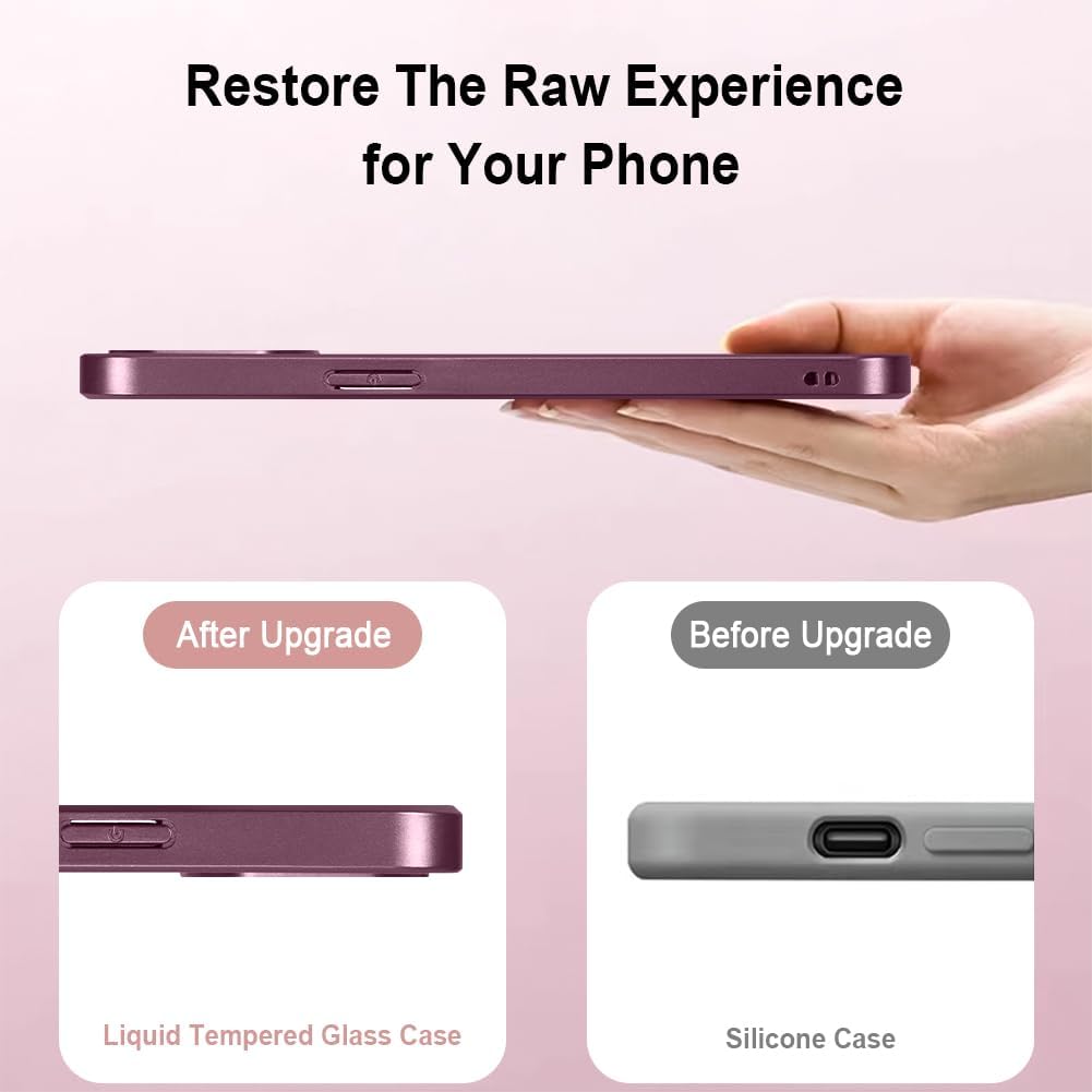 AIGOMARA Funda para iPhone 15 Pro Max de 6.7 pulgadas, bonita mariposa chapada en purpurina con protección de la cámara, a prueba de golpes,