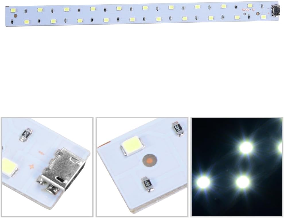 Studio Box – Luz LED, mini 6400 K para tienda de fotos, luz LED, alimentada por USB, tira de luz plegable para tienda de fotos para caja de estudio,