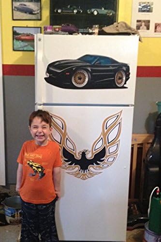 Calcomanía de pared con logotipo de Chevy Bowtie extra grande de 4 pies de largo, letrero de dibujos animados 3D para automóvil, calcomanías