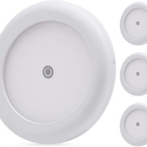 Luz LED de techo de 3 pulgadas para caravana con interruptor regulable, lámpara de montaje en superficie de disco de 12 voltios CC, para caravana, Luz LED de techo de 3 pulgadas para caravana con interruptor regulable, lámpara de montaje en superficie de disco de 12 voltios CC, para caravana,