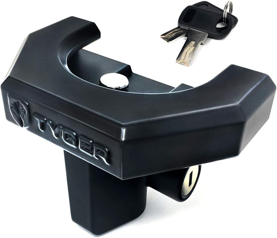 Tyger Auto TG-CL2U006B Bloqueo de acoplador para acoplador de remolque de 2″ (ancho del labio del acoplador  3-34″ altura del acoplador  516″ bola