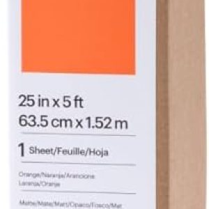 Cricut Smart Vinyl- Permanente – Naranja (25 pulgadas x 5 pies) – Compatible con Cricut Venture Cricut Smart Vinyl- Permanente – Naranja (25 pulgadas x 5 pies) – Compatible con Cricut Venture