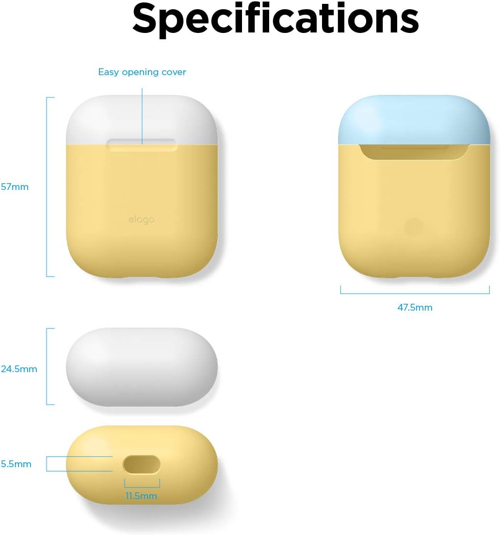 elago AirPods Duo – protección extra estuche para AirPods de Apple