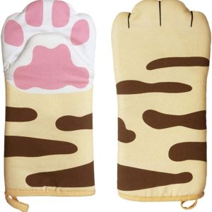 Guantes de cocina para horno, resistentes al calor, 1 par de garras Guantes de cocina para horno, resistentes al calor, 1 par de garras