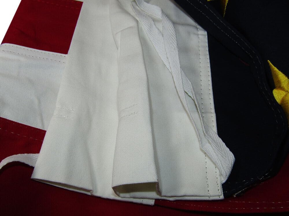 Bandera de caballería bordada de 3 x 5 pulgadas, manga y corbatas 100% algodón, 3 x 5 pies
