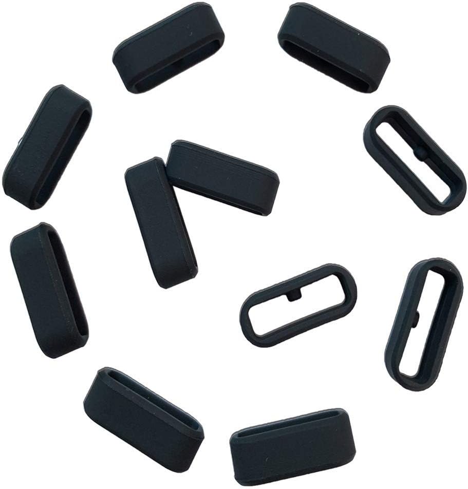 FitTurn Anillos de sujeción compatibles con Fitbit Versa 3Versa 2Fitbit VersaVersa LiteVersa SE, accesorios de repuesto de silicona para reloj,