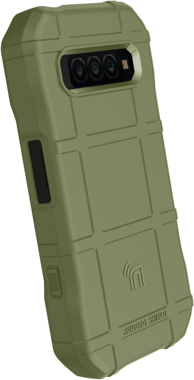 Nakedcellphone Serie Special Ops compatible con Kyocera DuraForce Pro 3, funda protectora resistente contra huellas, textura de agarre mate, verde