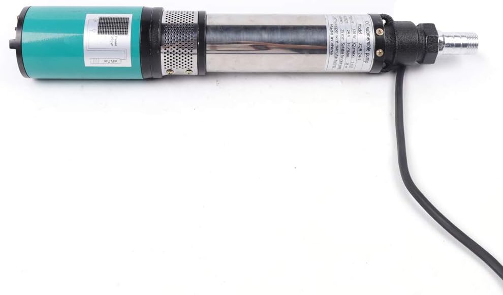 Bomba eléctrica de granja de 320 W y 24 V, bomba de agua sumergible de pozo profundo, bomba de agua solar para pozos profundos, bomba de riego