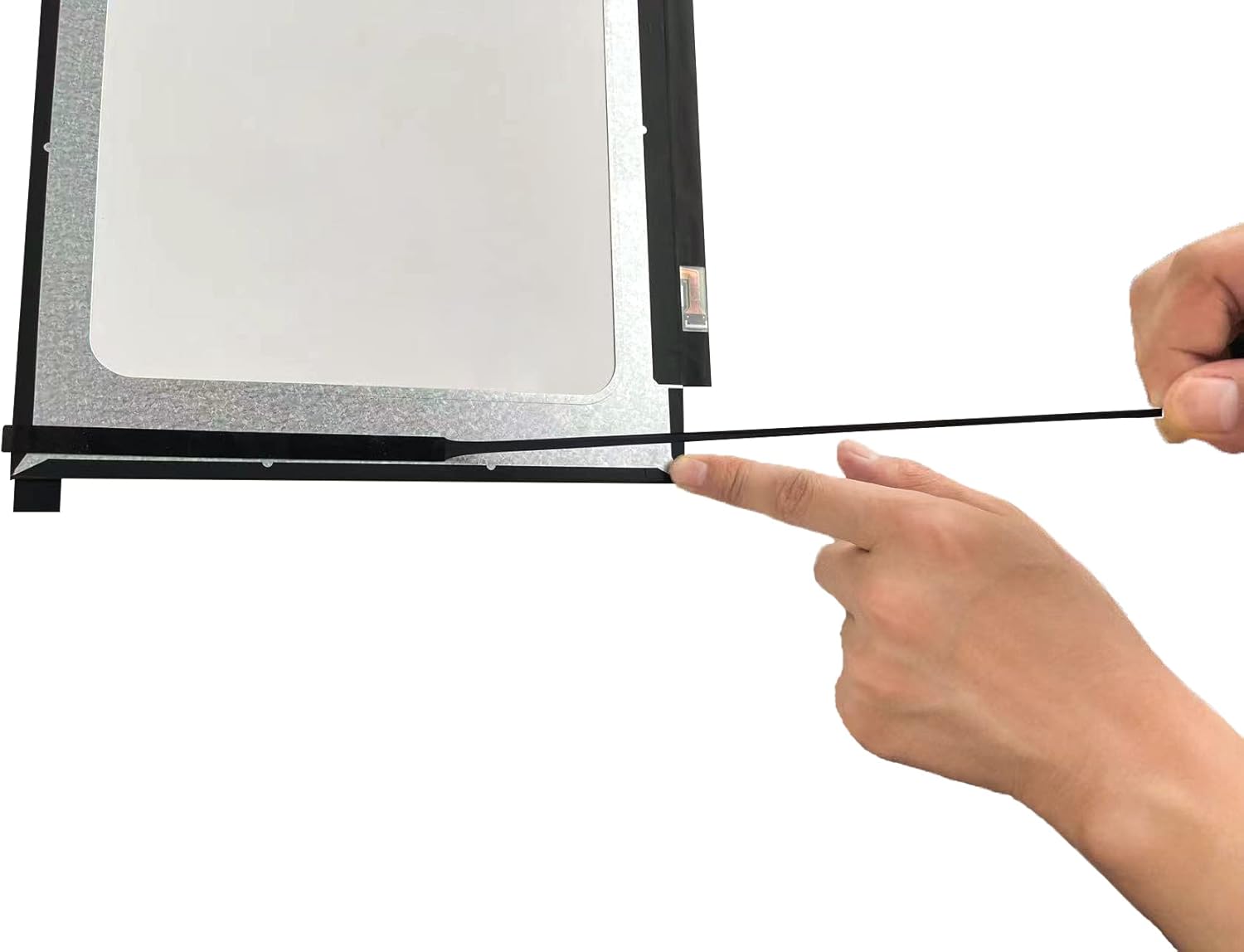 Cinta elástica negra para laptop LCD LED panel de repuesto con asa, paquete de 20 unidades (la cinta de doble cara es fácil de quitar sin marcas)