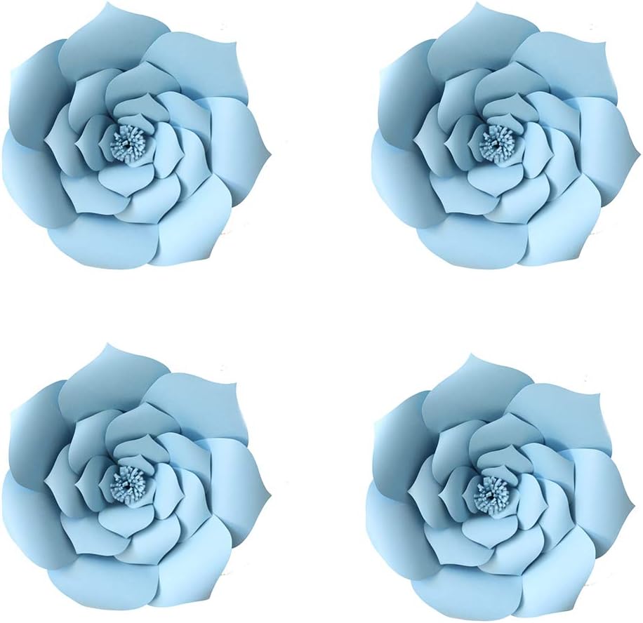 YLY’s love Decoraciones de flores de papel 3D, flores gigantes de papel para fiestas, bricolaje hecho a mano, flores de papel para telón de fondo de
