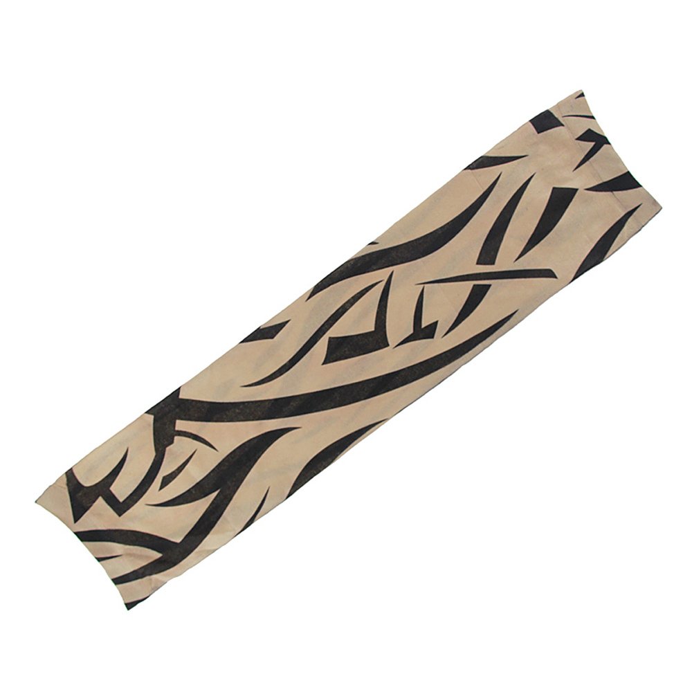 6 unids nuevo nylon elástico falso tatuaje temporal manga diseños cuerpo brazo medias tatoo para hombres hombres mujeres