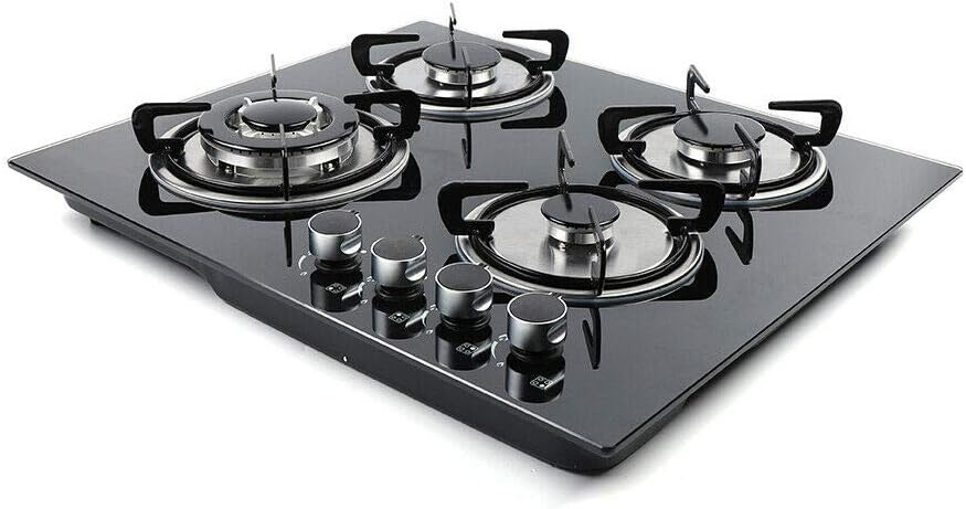 Placa de cocina de gas de 23  30 pulgadas 35 , estufas de gas convertibles NGLPG incorporadas 4 quemadores 5 quemadores Placa de gas, encimera de