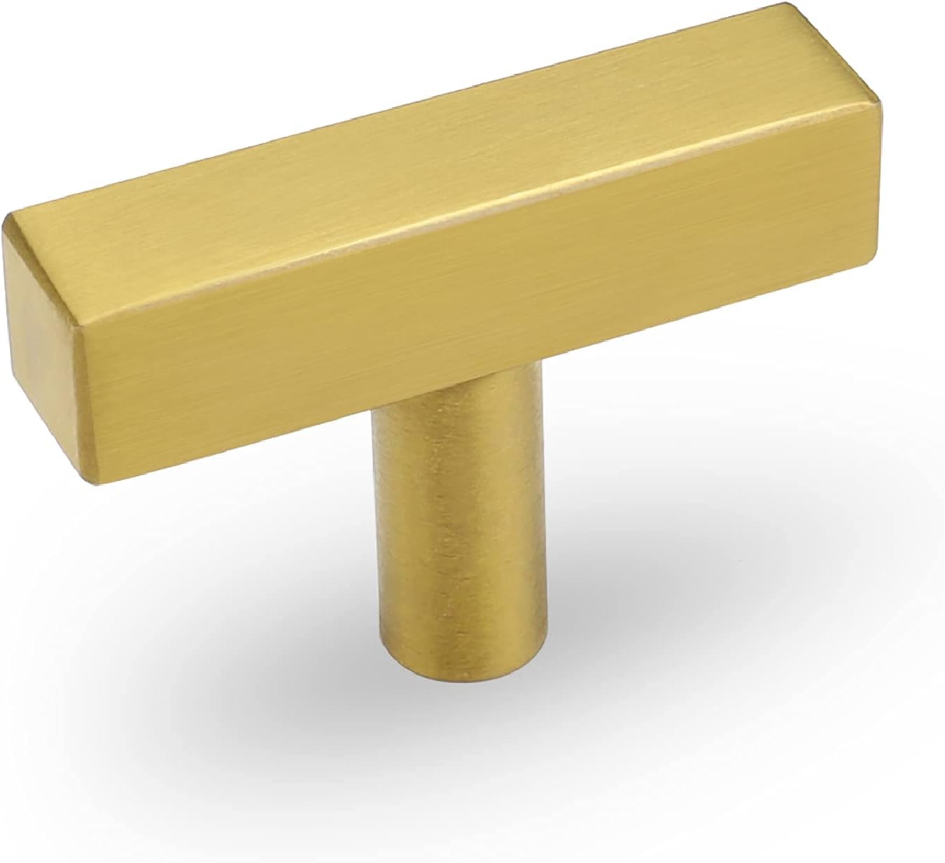 goldenwarm LS1212GD – Paquete de 15 pomos de latón cepillado para cajones  Perilla de acero inoxidable para gabinetes de cocina, pomos de un solo