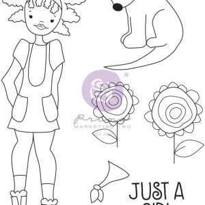 Prima Marketing Julie Nutting – Sello de muñeca Nia, 7 piezas, tamaño total de la hoja de 5.25 x 8 pulgadas, suministros para álbumes de recortes, Prima Marketing Julie Nutting – Sello de muñeca Nia, 7 piezas, tamaño total de la hoja de 5.25 x 8 pulgadas, suministros para álbumes de recortes,