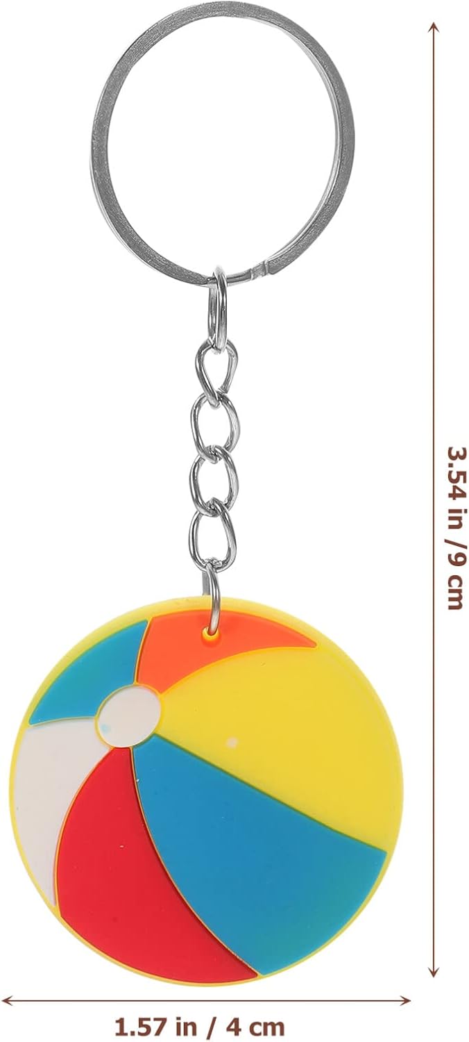ABOOFAN 24 llaveros de verano tropicales hawaianos, sandías, flamencos, colgantes para verano, temática de verano, suministros de recuerdo de fiesta