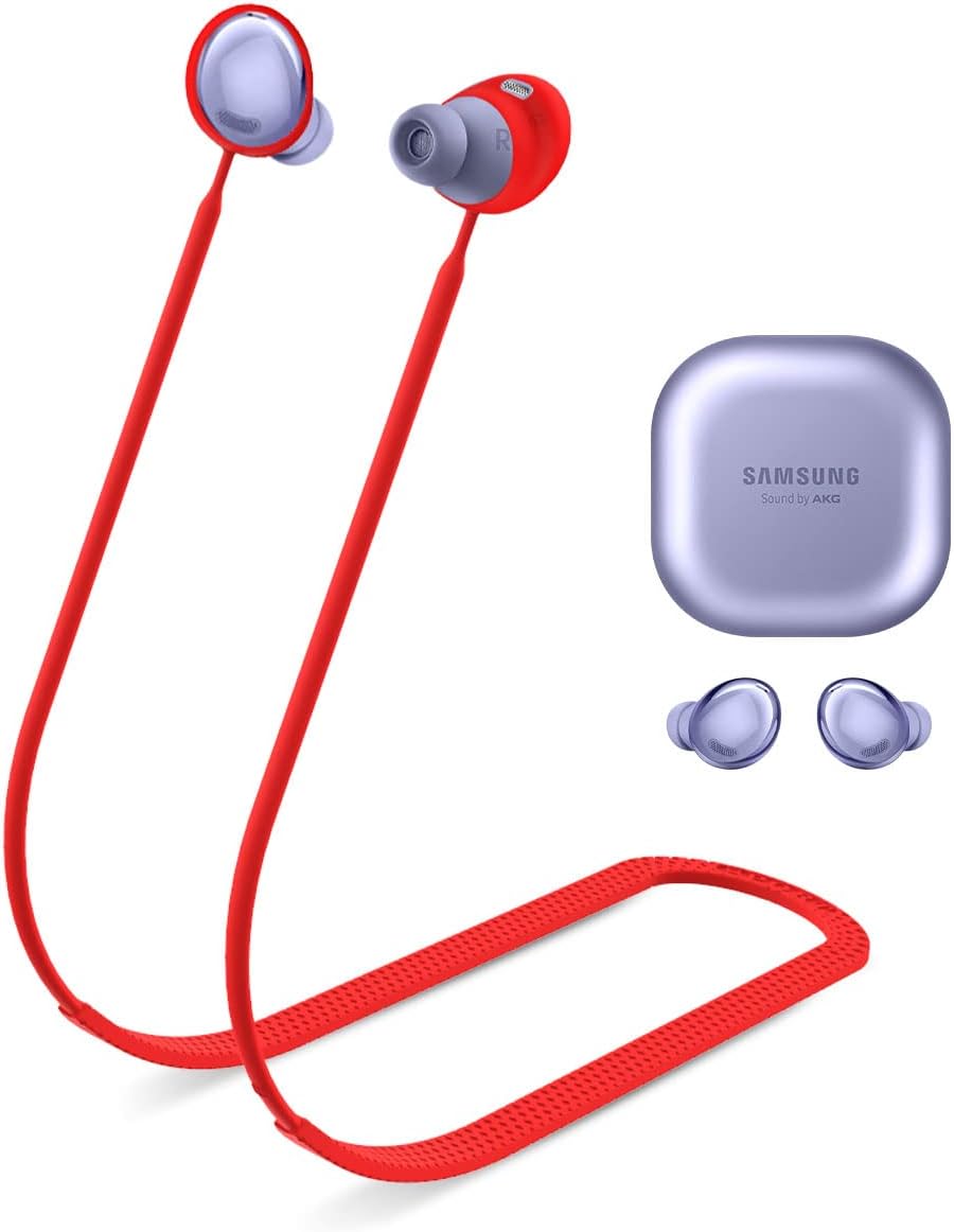 Woocon Galaxy Buds Pro – Correa de silicona suave para deportes, correa antipérdida, accesorios especiales de diseño de textura antideslizante, solo