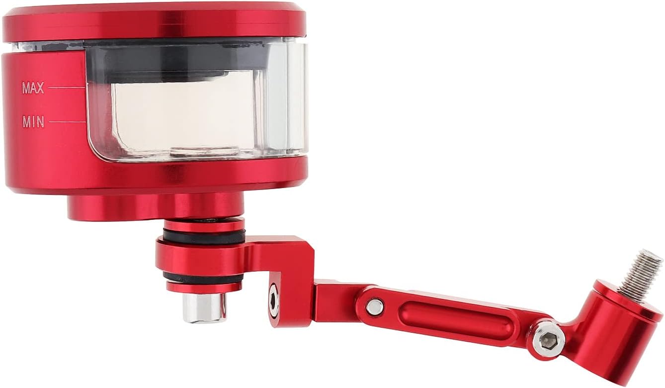 Copa universal del depósito de aceite líquido del cilindro del embrague del freno de la motocicleta (rojo)