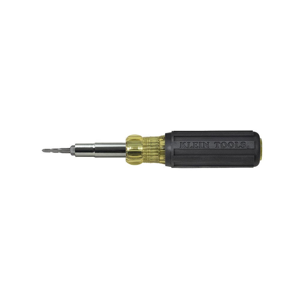 Klein Tools 32517 Destornillador multibroca con 6 tamaños de grifo comunes, 4 puntas de destornillador y 3 tamaños de destornillador de tuercas