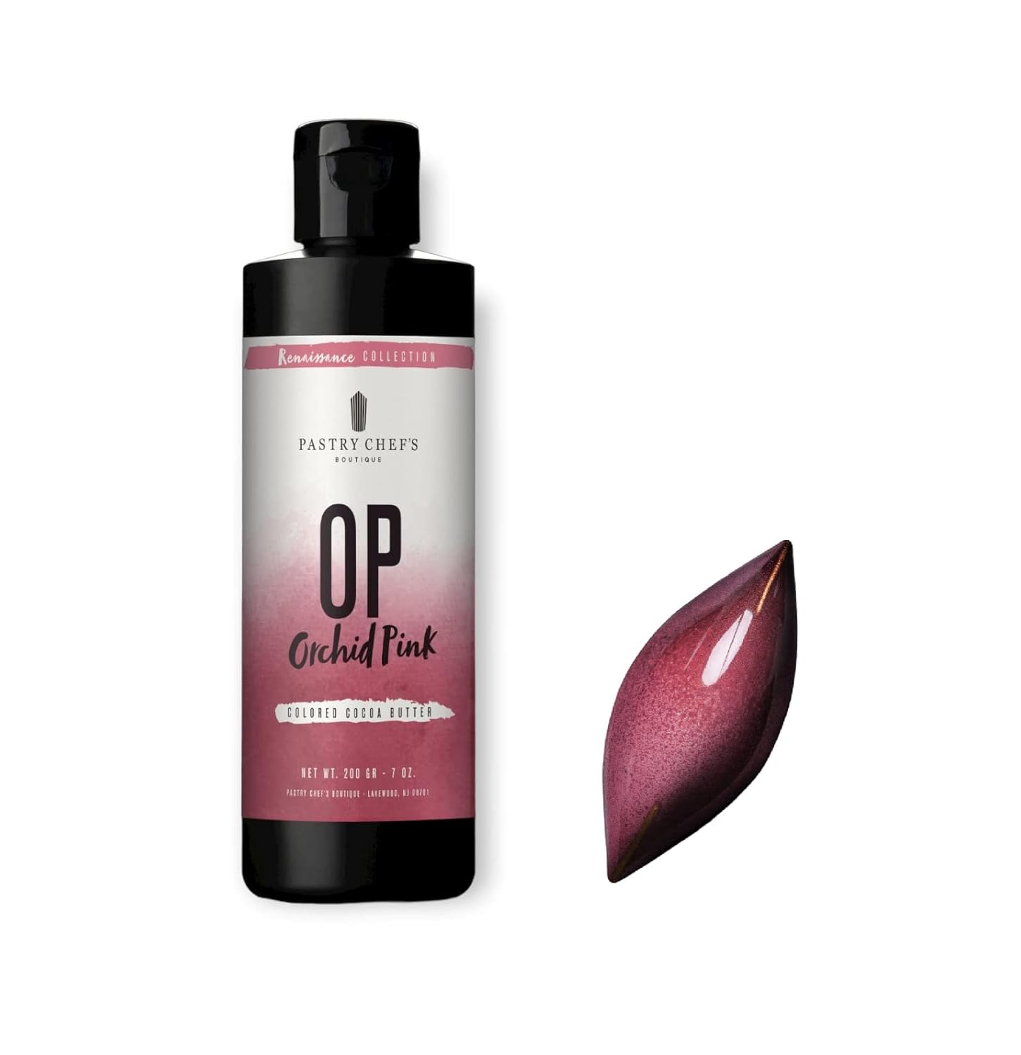 Pastry Chef’s Boutique Renaissance Collection – Manteca de cacao de colores, 7 onzas, rosa orquídea